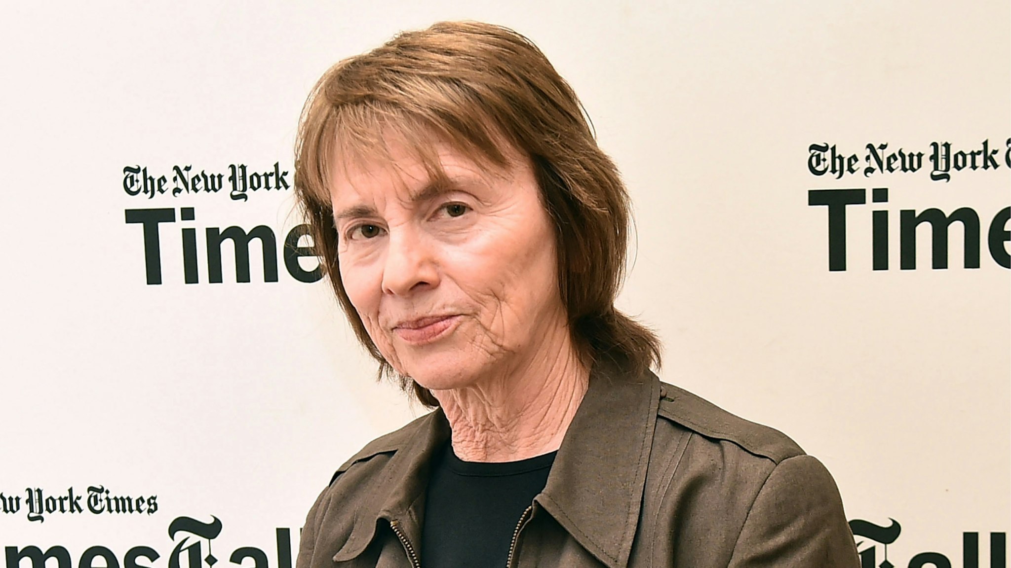Camille Paglia attends TimesTalks Presents Camille Paglia and Andy Cohen at New York Society for Ethical Culture on April 18, 2017 in New York City.