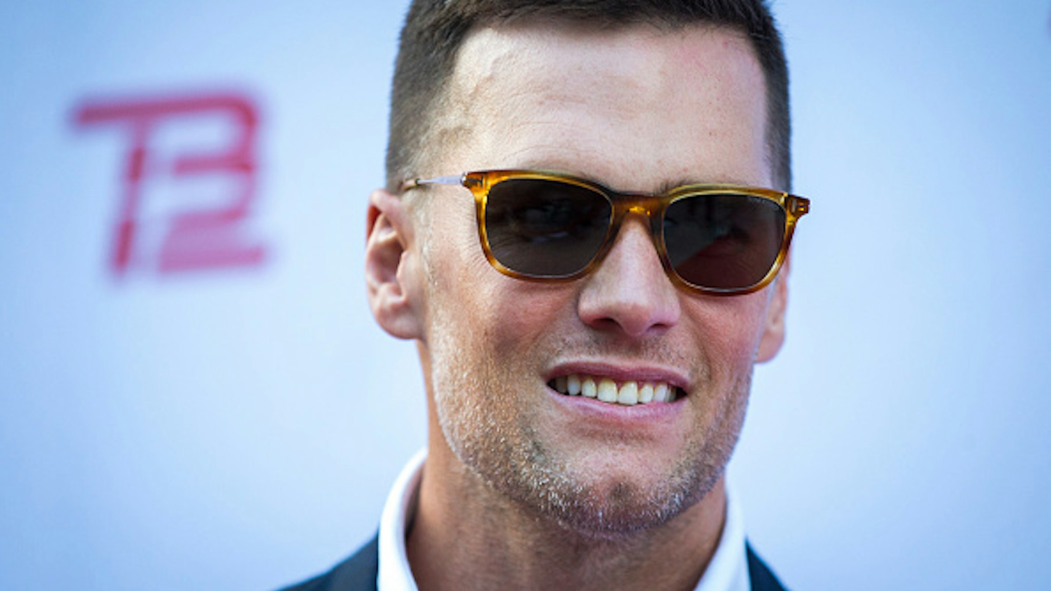BOSTON, MA - SEPTEMBER 17: New England Patriots quarterback Tom Brady poses during the TB12 Grand Opening Event at the TB12 Performance &amp; Recovery Center in Boston on Sep. 17, 2019.