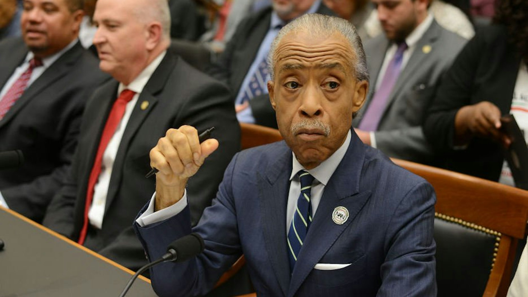 Rev. Al Sharpton testifies before the House Judiciary Committee on policing practices in the United States on September 19, 2019 in Washington, DC.