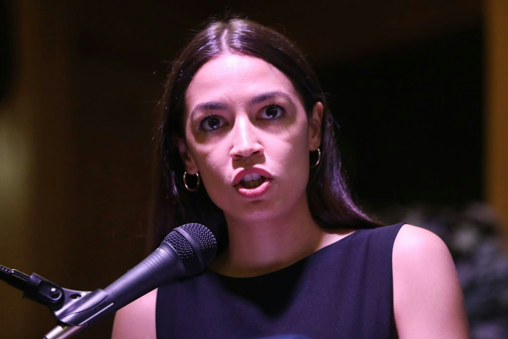 Alexandria Ocasio-Cortez holds an immigration Town Hall In Queens