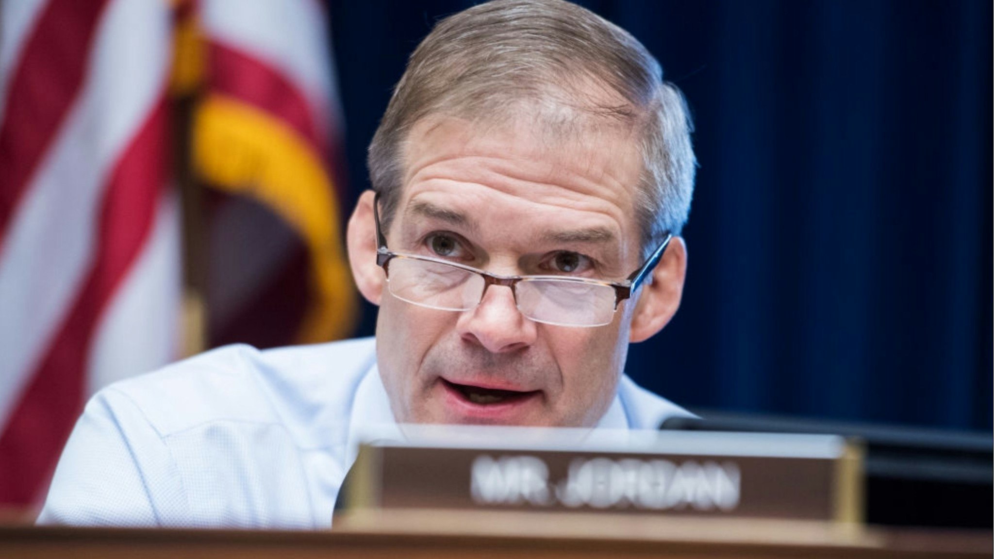 Ranking member Rep. Jim Jordan, R-Ohio, attends a House Oversight and Reform Committee hearing in Rayburn Building titled "The Trump Administration's Response to the Drug Crisis, Part II," on Thursday, May 9, 2019.