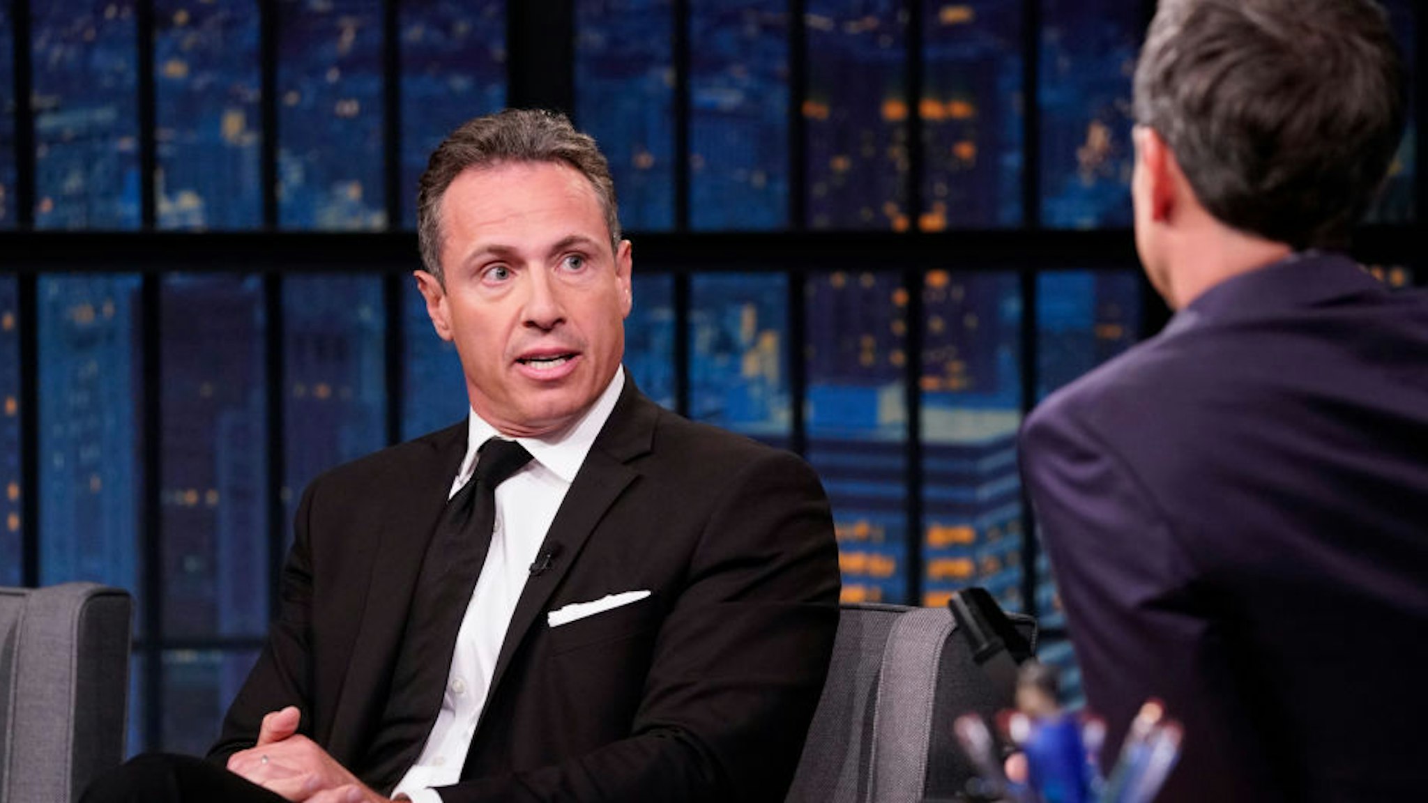 CNN's Chris Cuomo during an interview with host Seth Meyers on August 1, 2019.