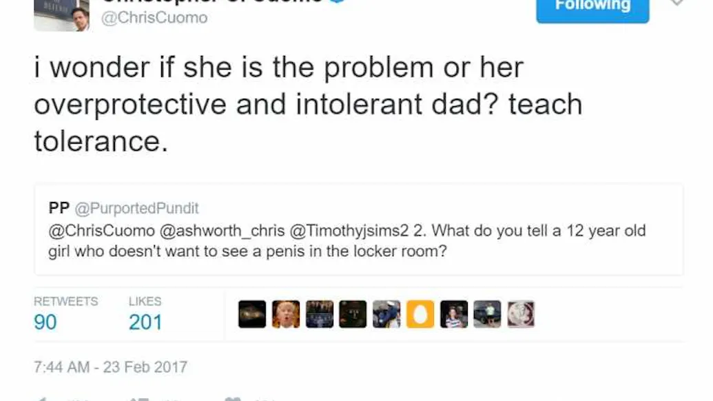 What About Consent? Chris Cuomo’s Depraved Beliefs About Little Girls and Penises.