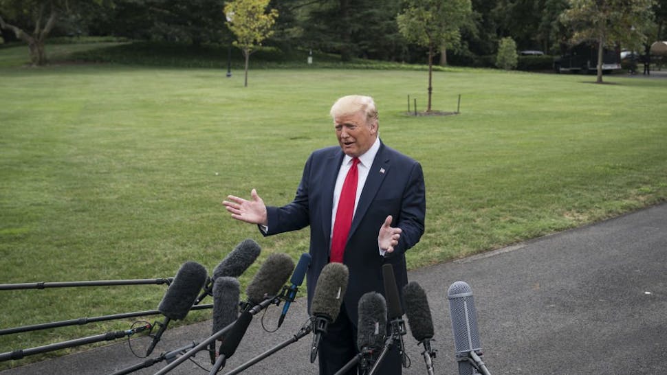 Donald Trump President Donald Trump speaks to the White House press.
