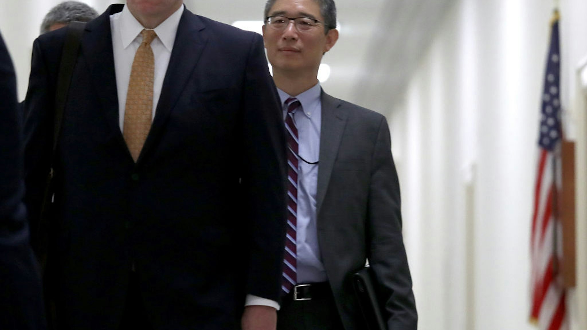 Bruce Ohr (R), former U.S. associate deputy attorney general, arrives for a closed hearing with the House Judiciary and House Oversight and Government Reform Committees on Capitol Hill on August 28, 2018 in Washington, DC. Ohr is expected to be questioned