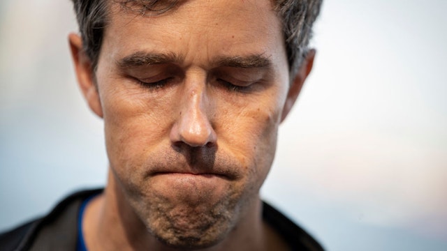 NEW YORK, NY - JUNE 12: Democratic presidential candidate and former U.S. Rep. Beto O'Rourke speaks to the press after taking part in a Pride month run, June 12, 2019 in New York City.