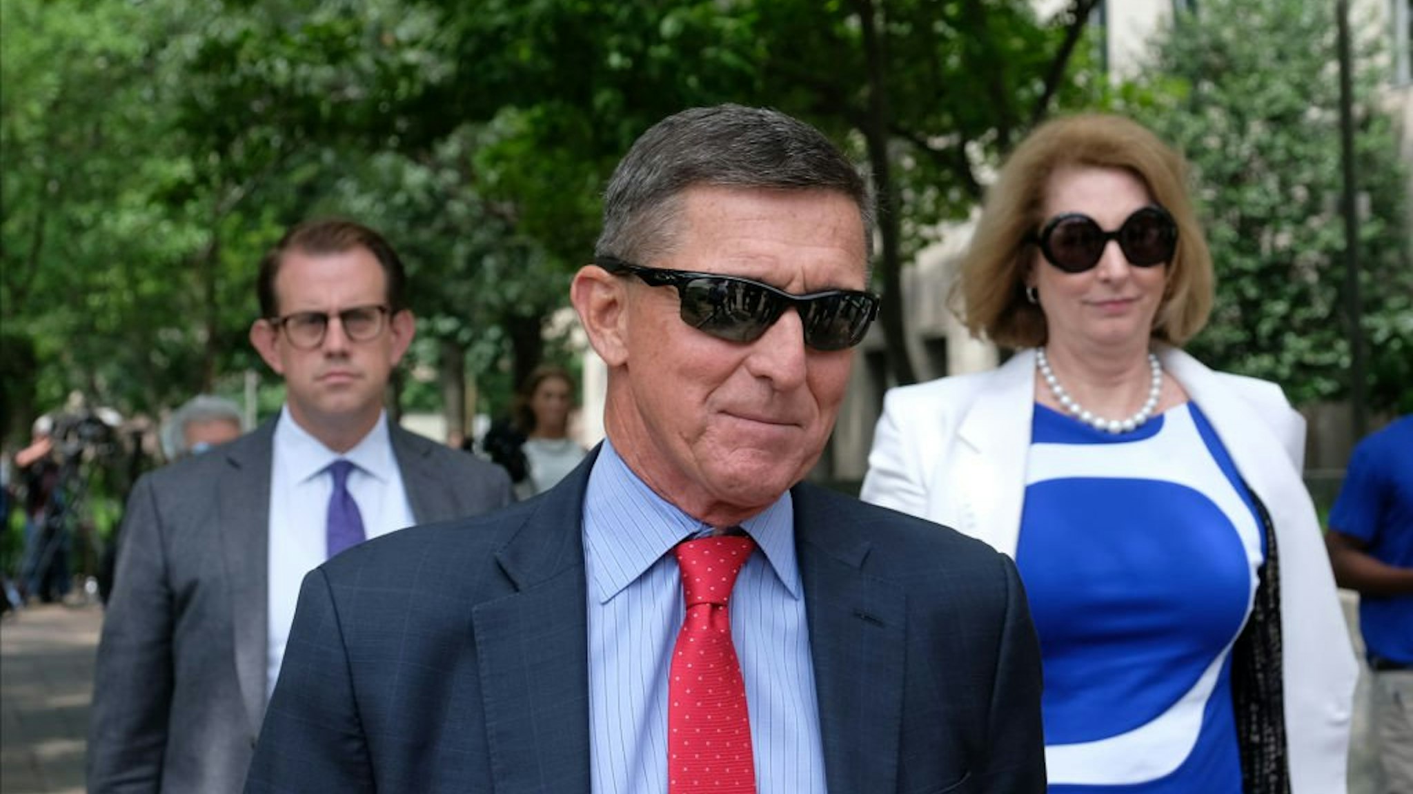 President Donald Trump‚Äôs former National Security Adviser Michael Flynn leaves the E. Barrett Prettyman U.S. Courthouse on June 24, 2019 in Washington, DC. criminal sentencing for Flynn will be on hold for at least another two months.