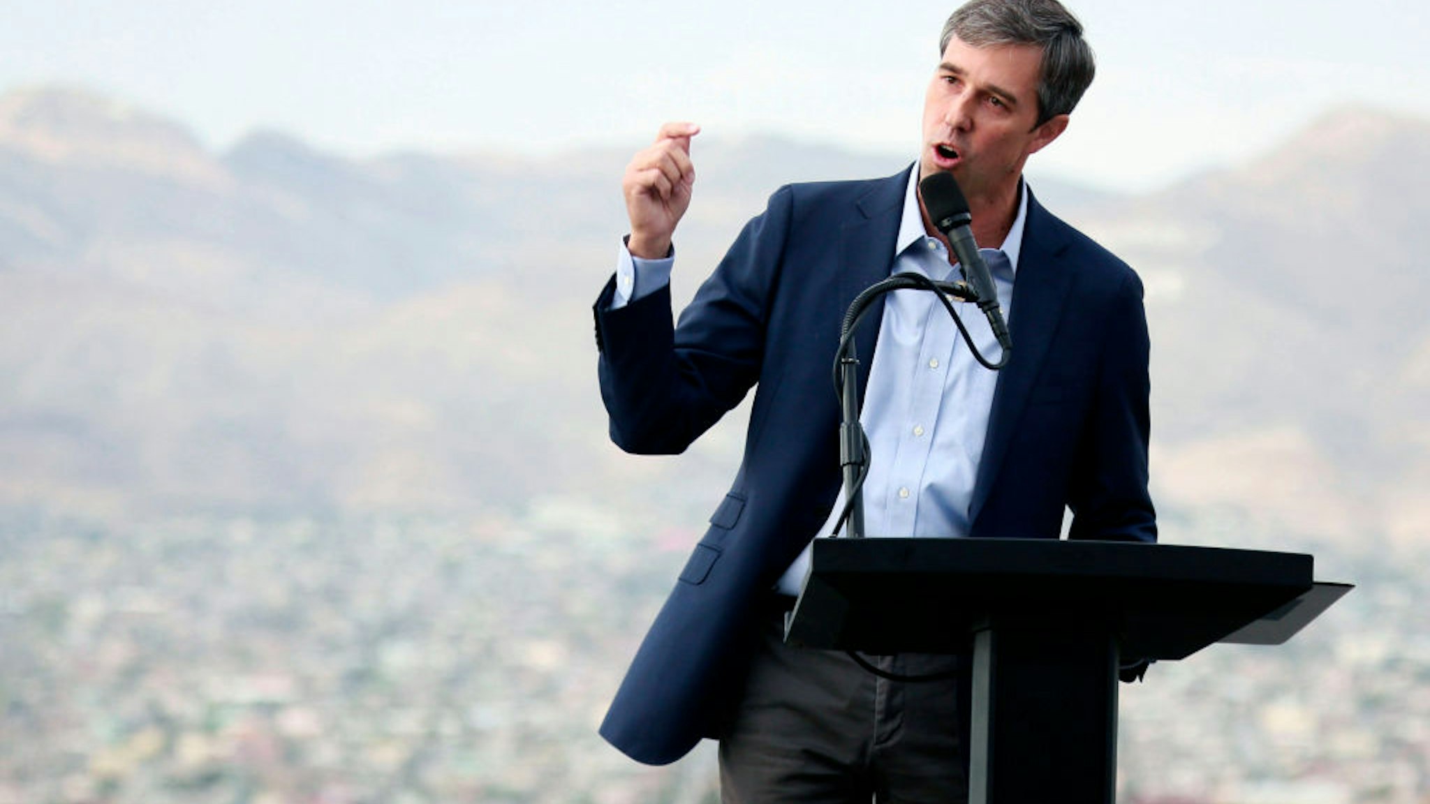 Democratic Presidential Candidate Beto O'Rourke Gives Campaign Address In His Hometown Town Of El Paso, Texas