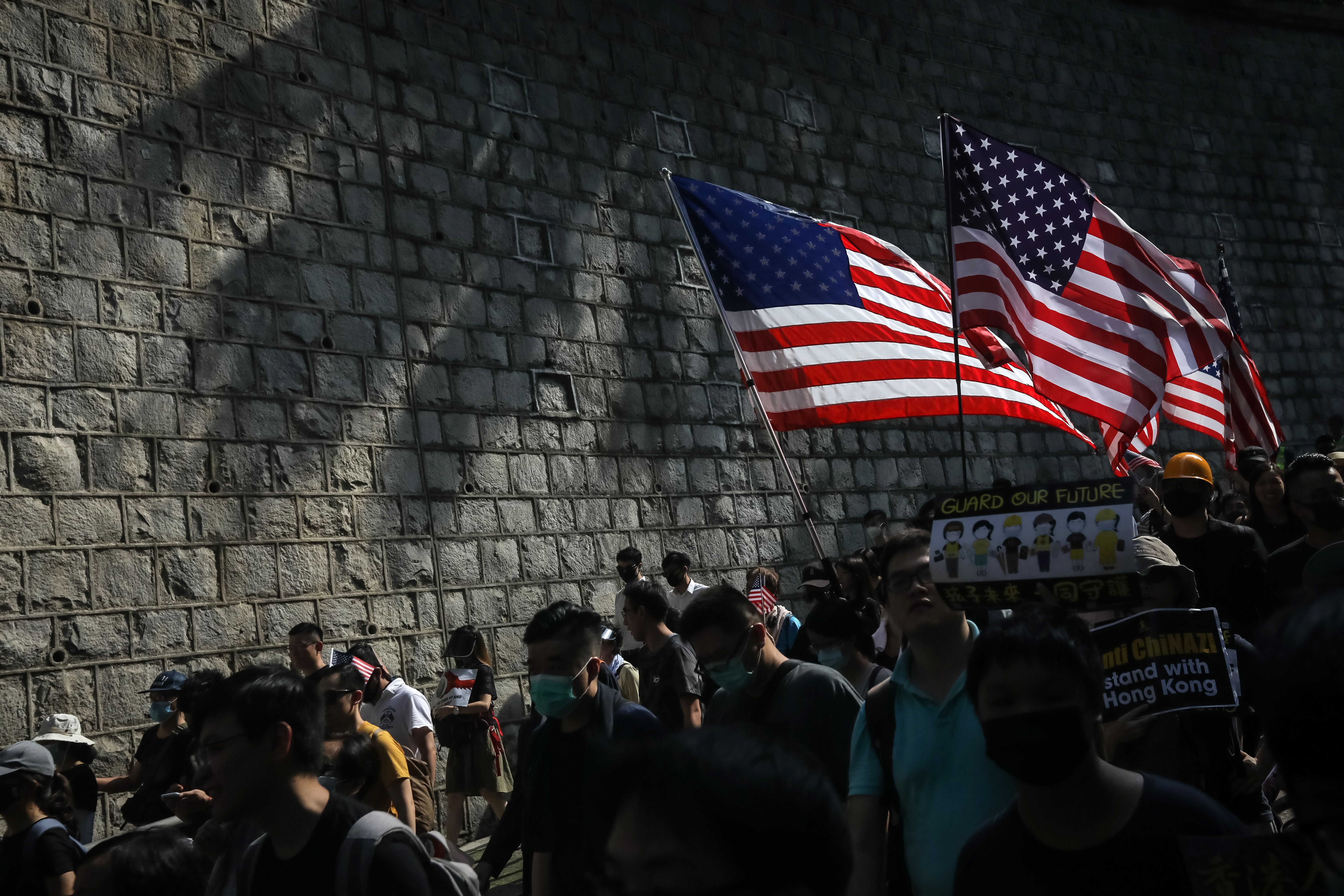 WATCH: Pro-Democracy Protesters Demand President Donald Trump ‘Liberate ...