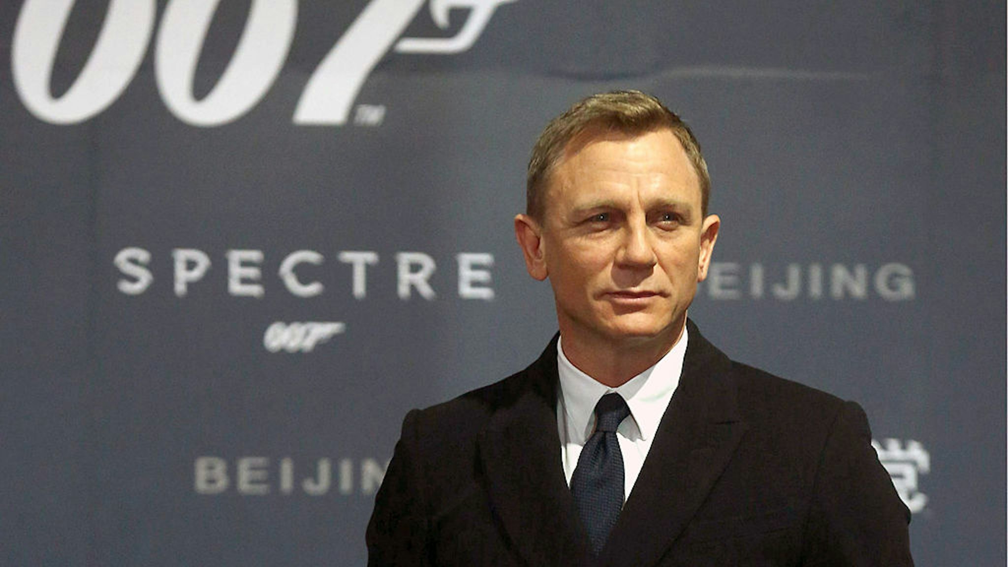 BEIJING, CHINA - NOVEMBER 12: (CHINA OUT) Actor Daniel Craig attends 'Spectre' premiere at The Place on November 12, 2015 in Beijing, China.