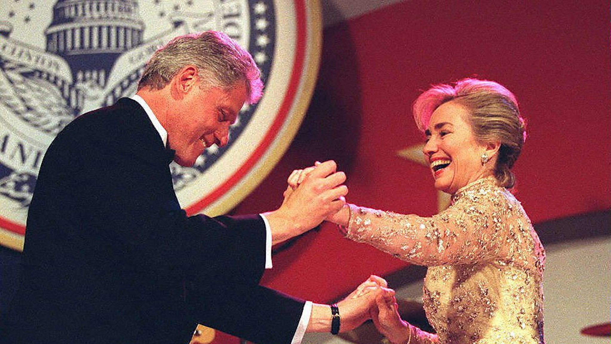 The Clintons At Inauguration 1997
