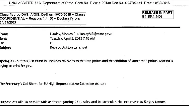 FBI Docs: Clinton Sent ‘Confidential’ Emails to Her Maid to Print