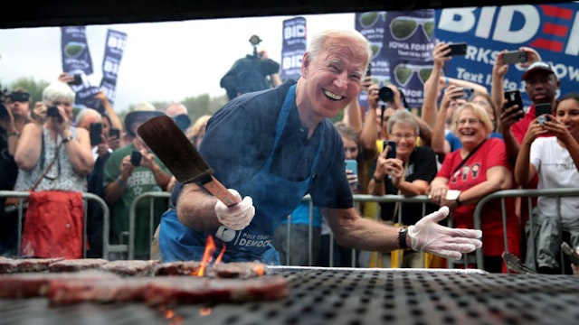 Joe Biden grills