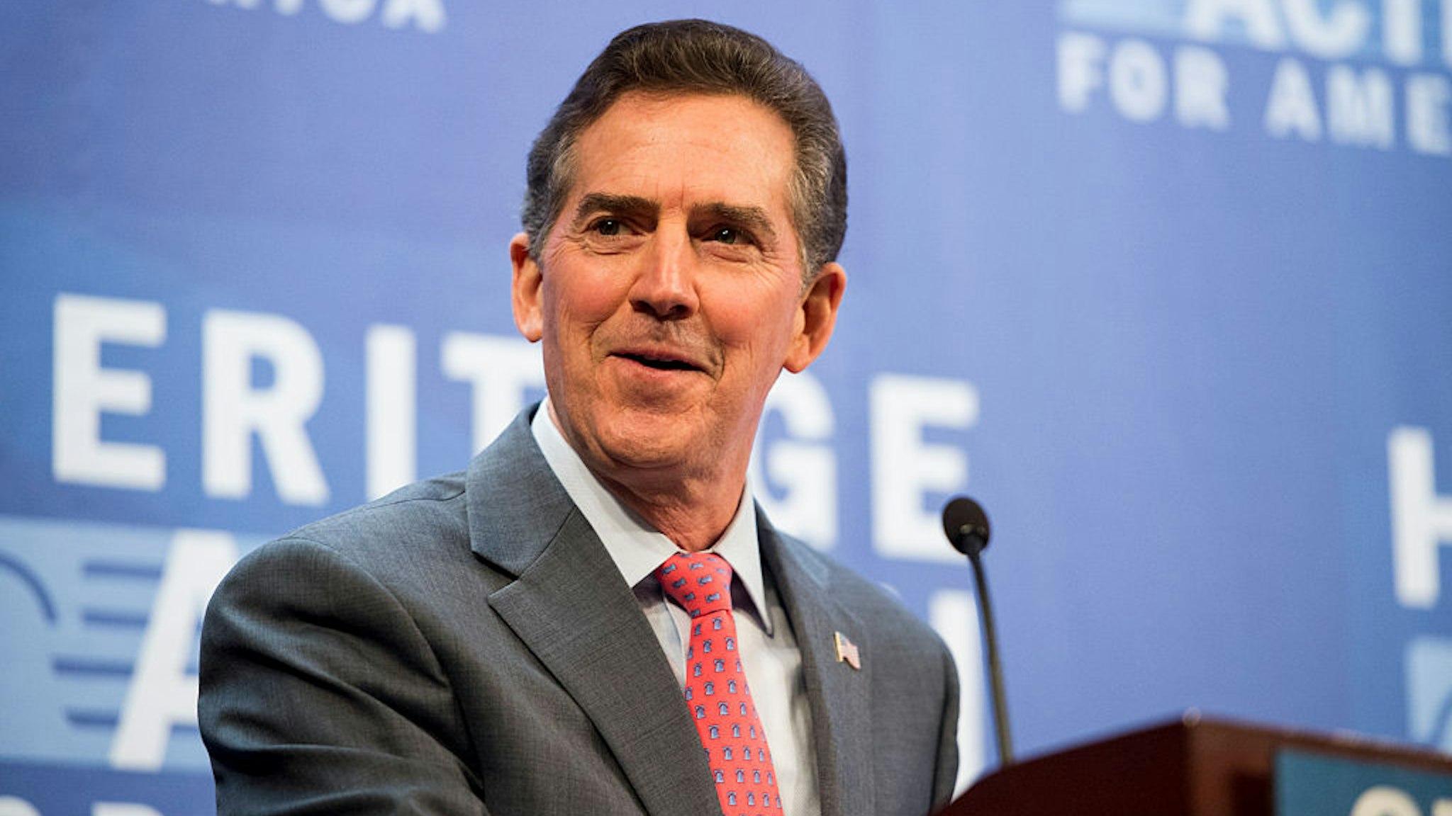 Jim DeMint delivers opening remarks during the Heritage Action for America's second annual Conservative Policy Summit