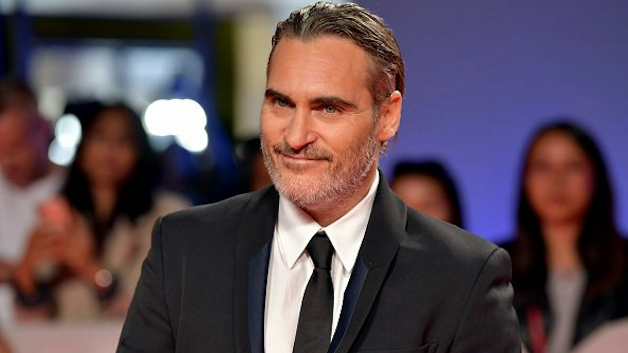Joaquin Phoenix attends the "Joker" premiere during the 2019 Toronto International Film Festival at Roy Thomson Hall on September 09, 2019 in Toronto, Canada.