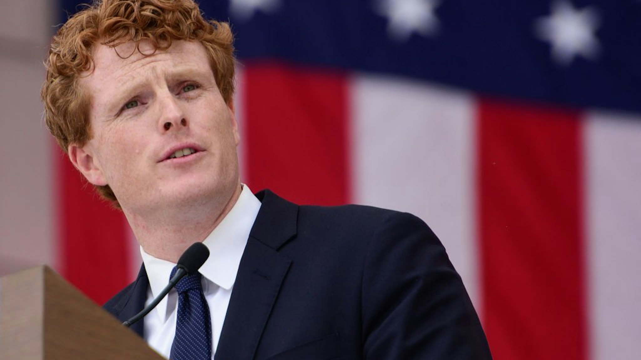 Joe Kennedy III speaks during a Remembrance and Celebration of the Life & Enduring Legacy of Robert F. Kennedy