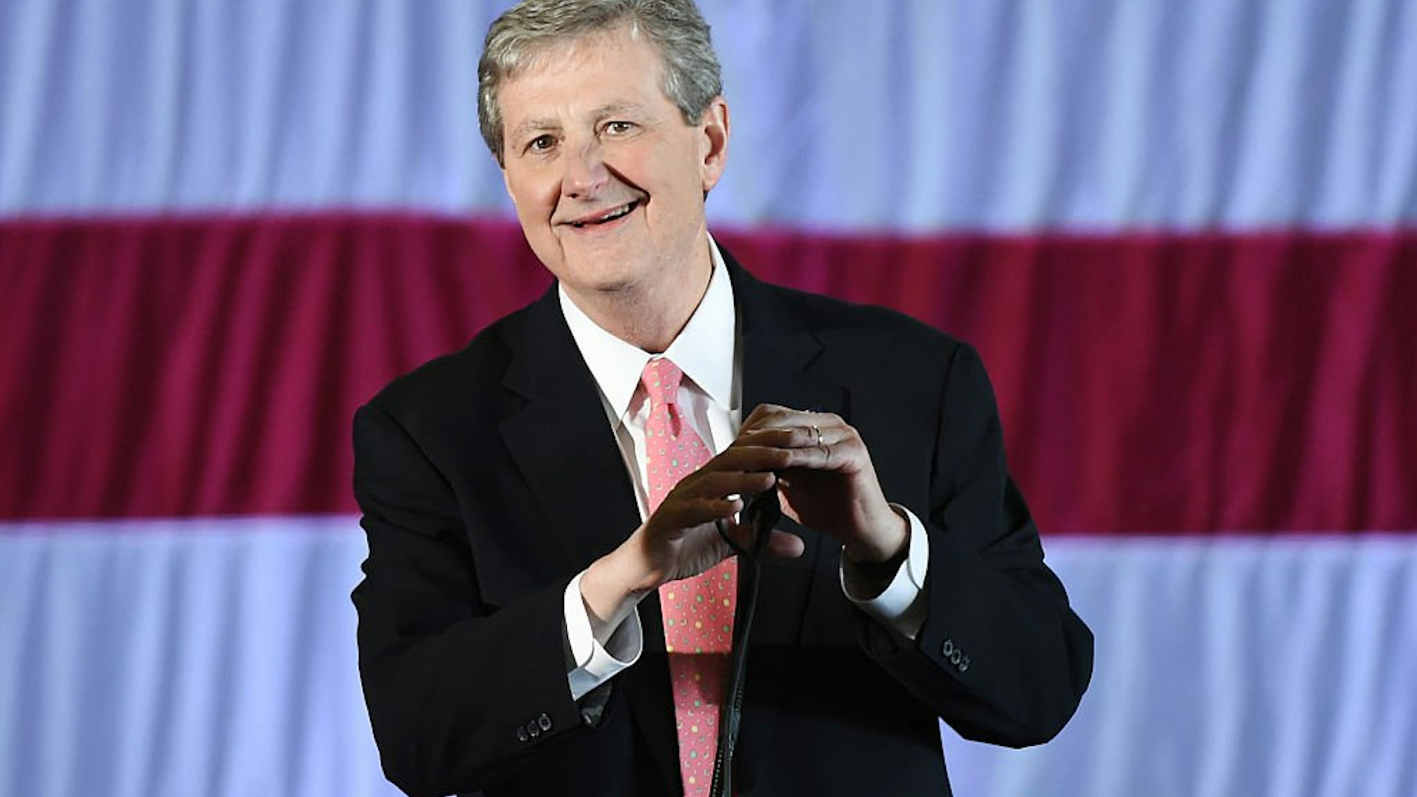 John Kennedy speaks at a get-out-the-vote rally on December 9, 2016