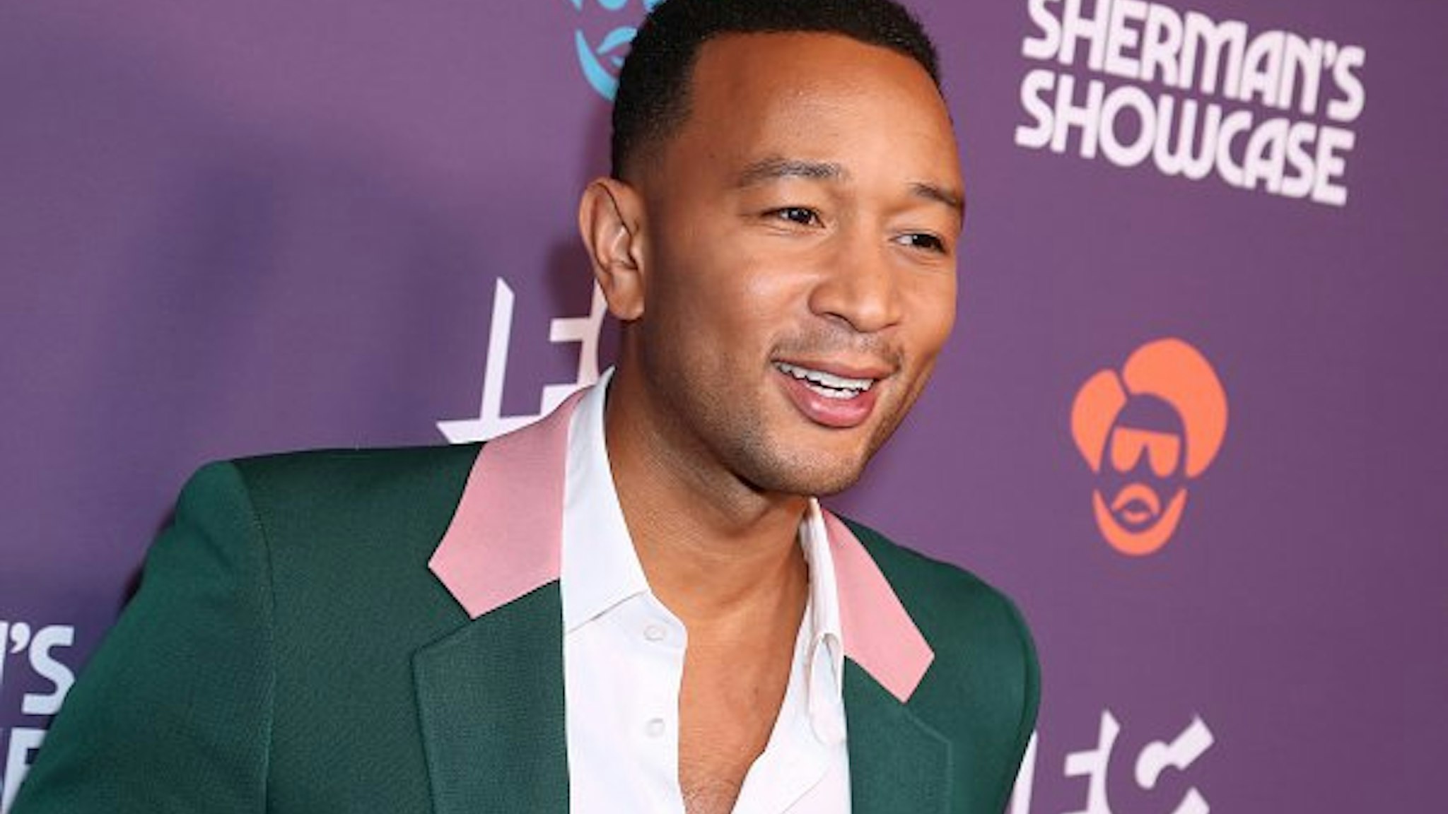 John Legend attends the Los Angeles Series Premiere Of IFC's New Variety Sketch Show "Sherman's Showcase" at The Peppermint Club on July 30, 2019 in Los Angeles, California.