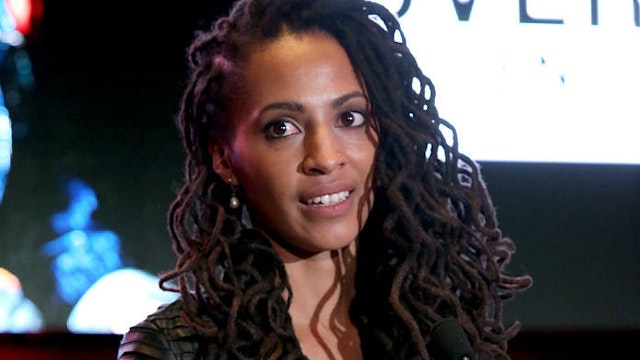 Kamilah Willingham attends the GUESS Foundation and Peace Over Violence Denim Day Cocktail Event at at MOCA Grand Avenue on March 22, 2016 in Los Angeles, California.