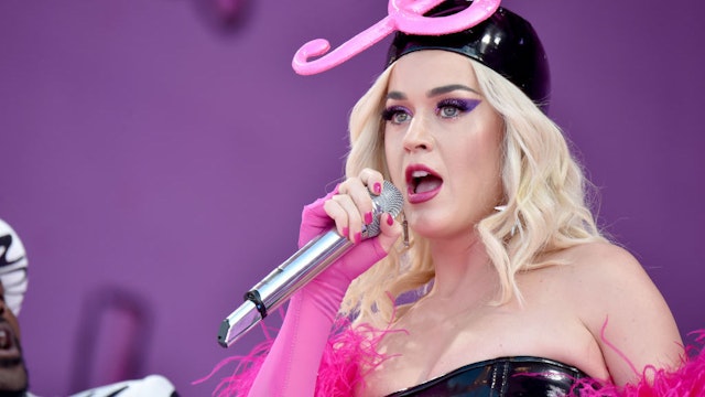 Katy Perry performs during the New Orleans Jazz and Heritage Festival 2019 50th Anniversary at Fair Grounds Race Course on April 27, 2019 in New Orleans, Louisiana.