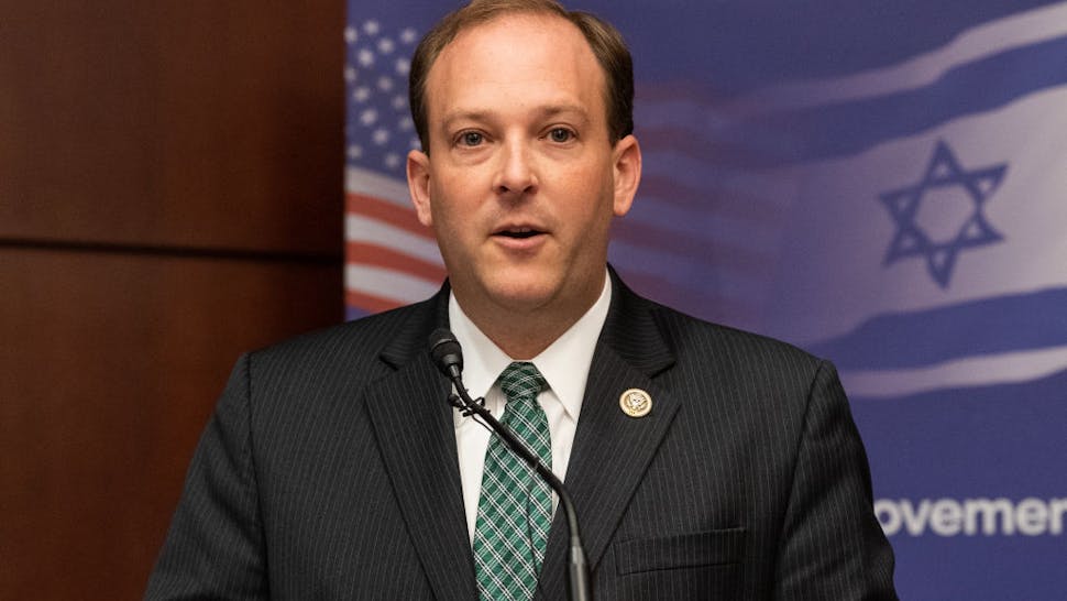 US Representative Lee Zeldin (R-NY) at the American Zionist Lee Zeldin (R-NY) at the American Zionist Movement / AZM Washington Forum