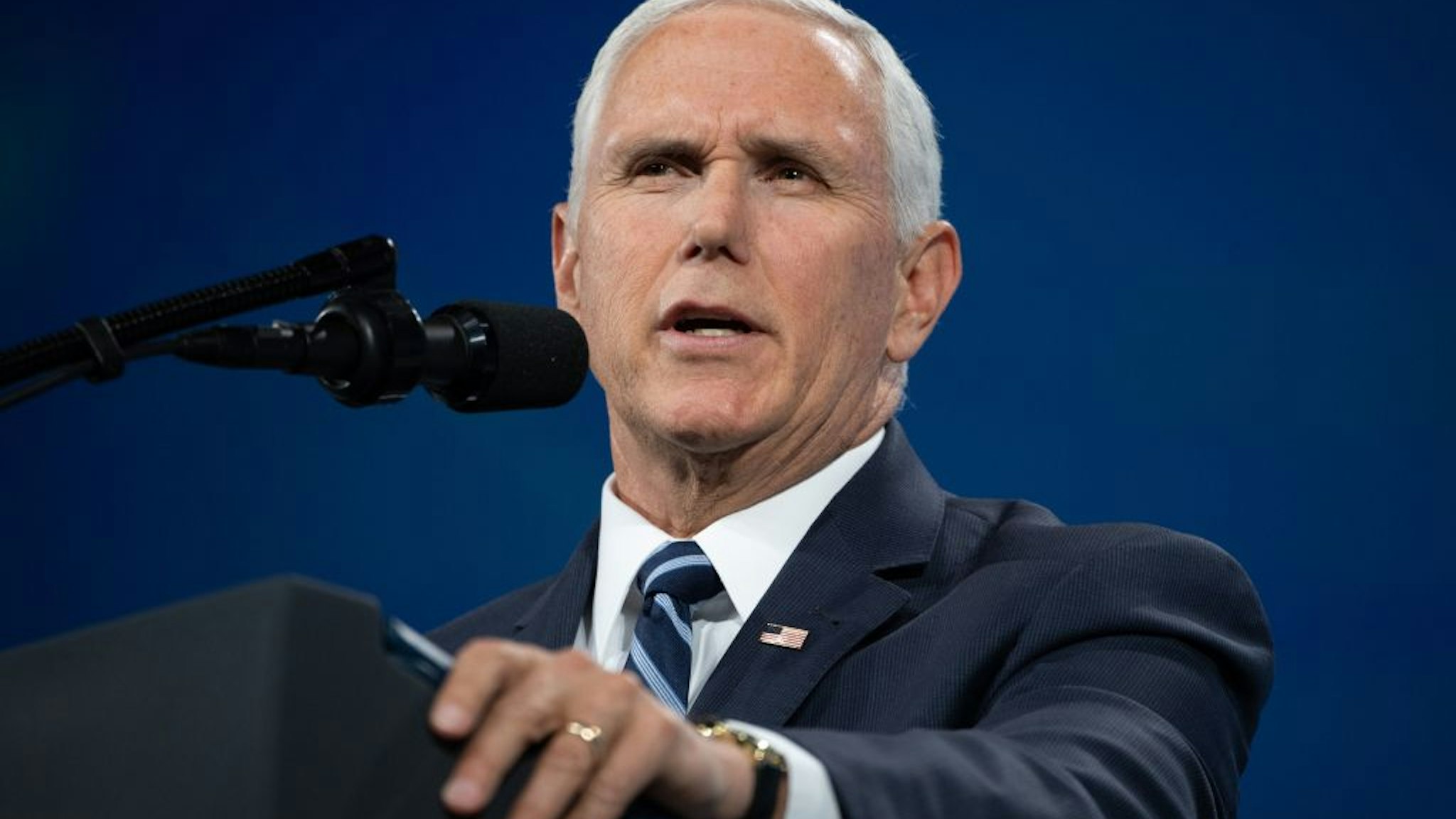Vice President Mike Pence speaks at the National Rifle Association (NRA) Annual Meeting