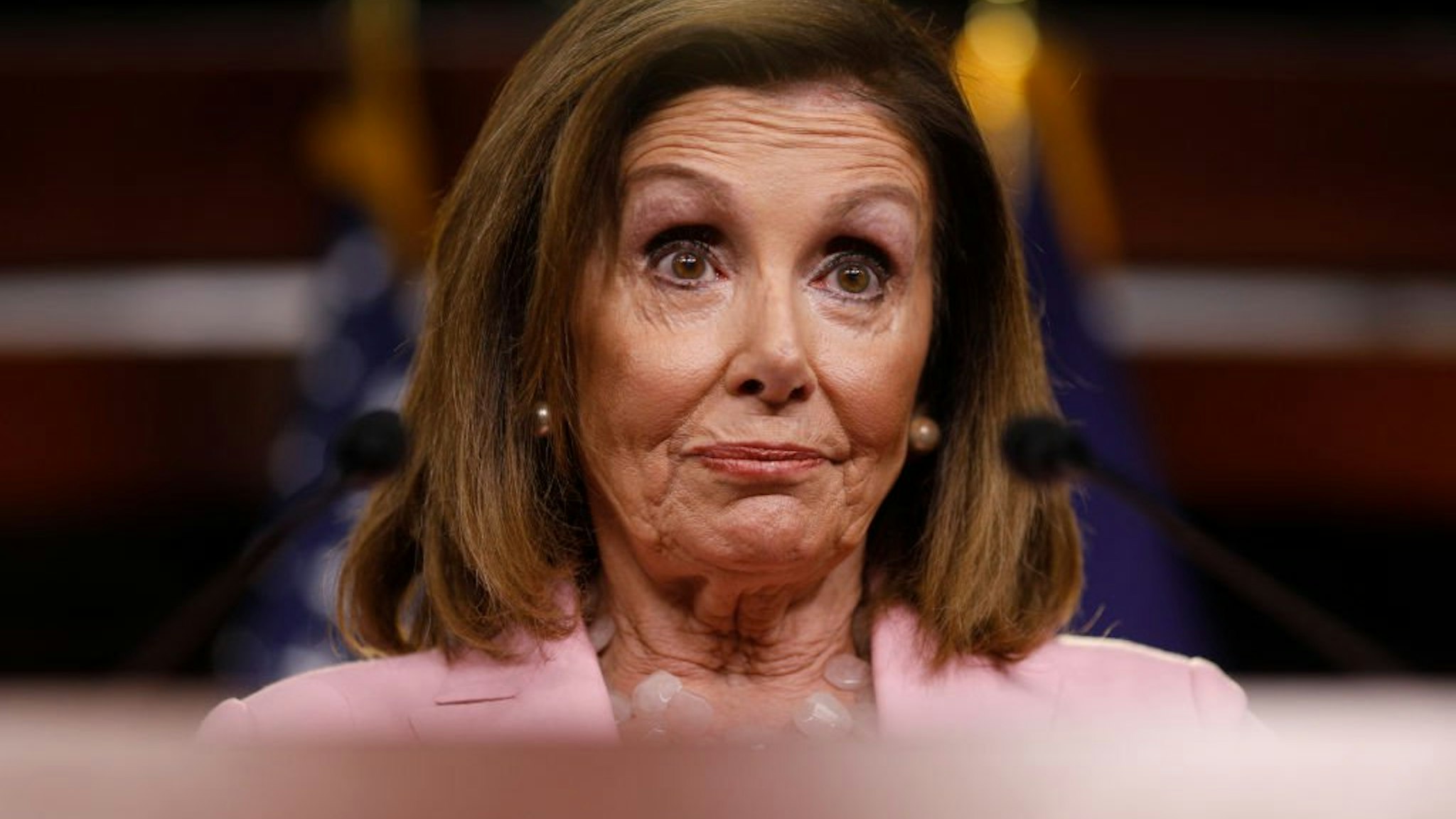 Nancy Pelosi delivers remarks duringher weekly news conference on Capitol Hill September 12, 2019