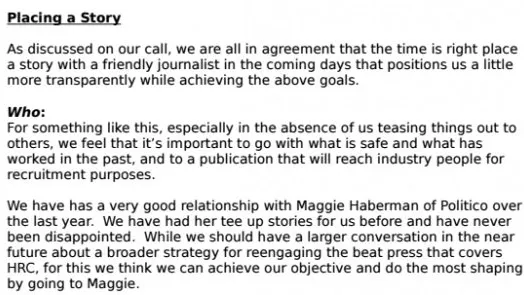 WikiLeaks Outs NYT Maggie Haberman as Clinton Operative