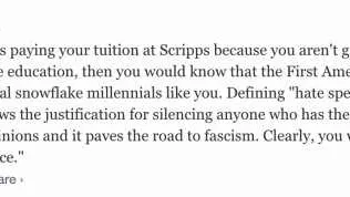 Claremont Colleges’ Newspaper: ‘Hate Speech Is Not Free Speech’