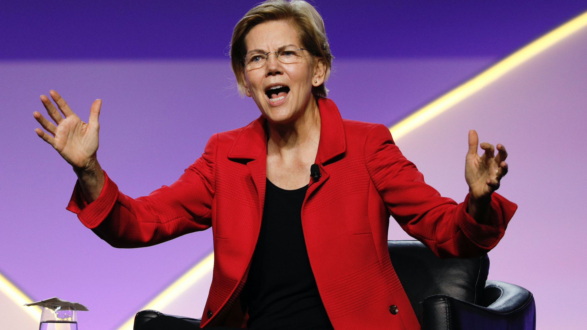 Democratic presidential candidate U.S. Sen. Elizabeth Warren (D-MA) participates in a Presidential Candidates Forum at the NAACP 110th National Convention on July 24, 2019 in Detroit, Michigan. The theme of this years Convention is, When We Fight, We Win.