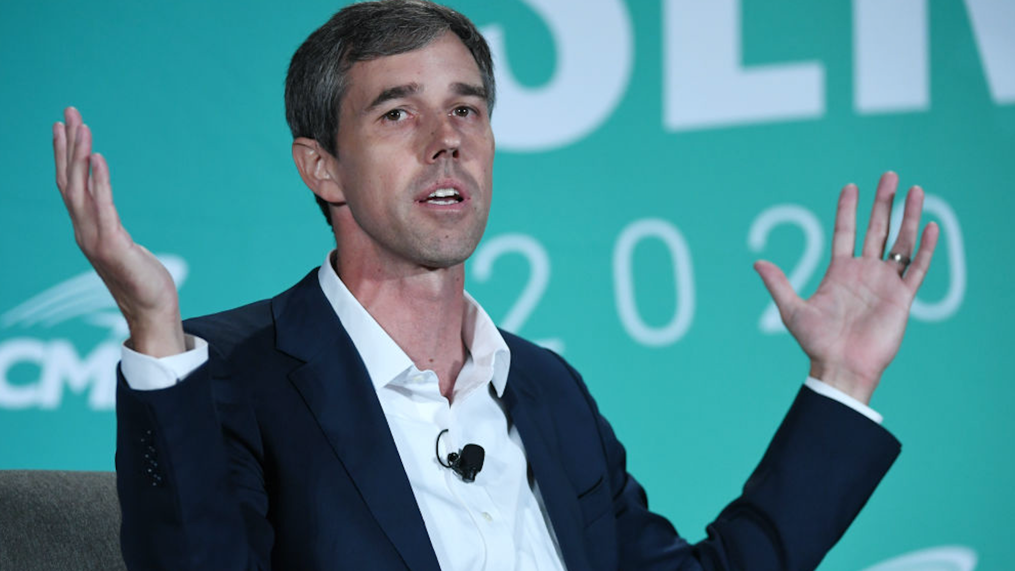 LAS VEGAS, NEVADA - AUGUST 03: Democratic presidential candidate Beto O‚ÄôRourke speaks during the 2020 Public Service Forum hosted by the American Federation of State, County and Municipal Employees (AFSCME) at UNLV on August 3, 2019 in Las Vegas, Nevada.