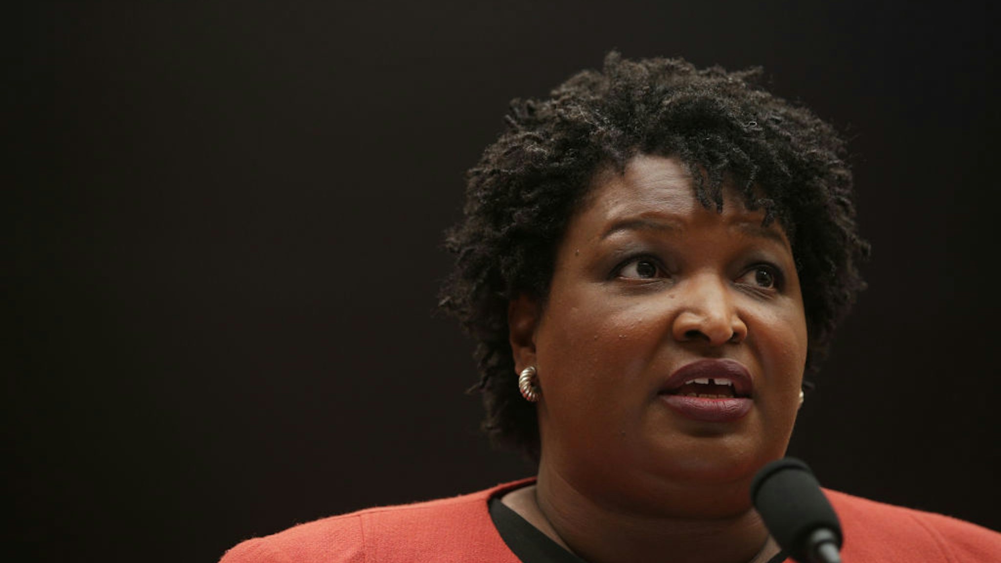 Stacey Abrams testifies during a hearing before the Constitution, Civil Rights and Civil Liberties Subcommittee of House Judiciary Committee