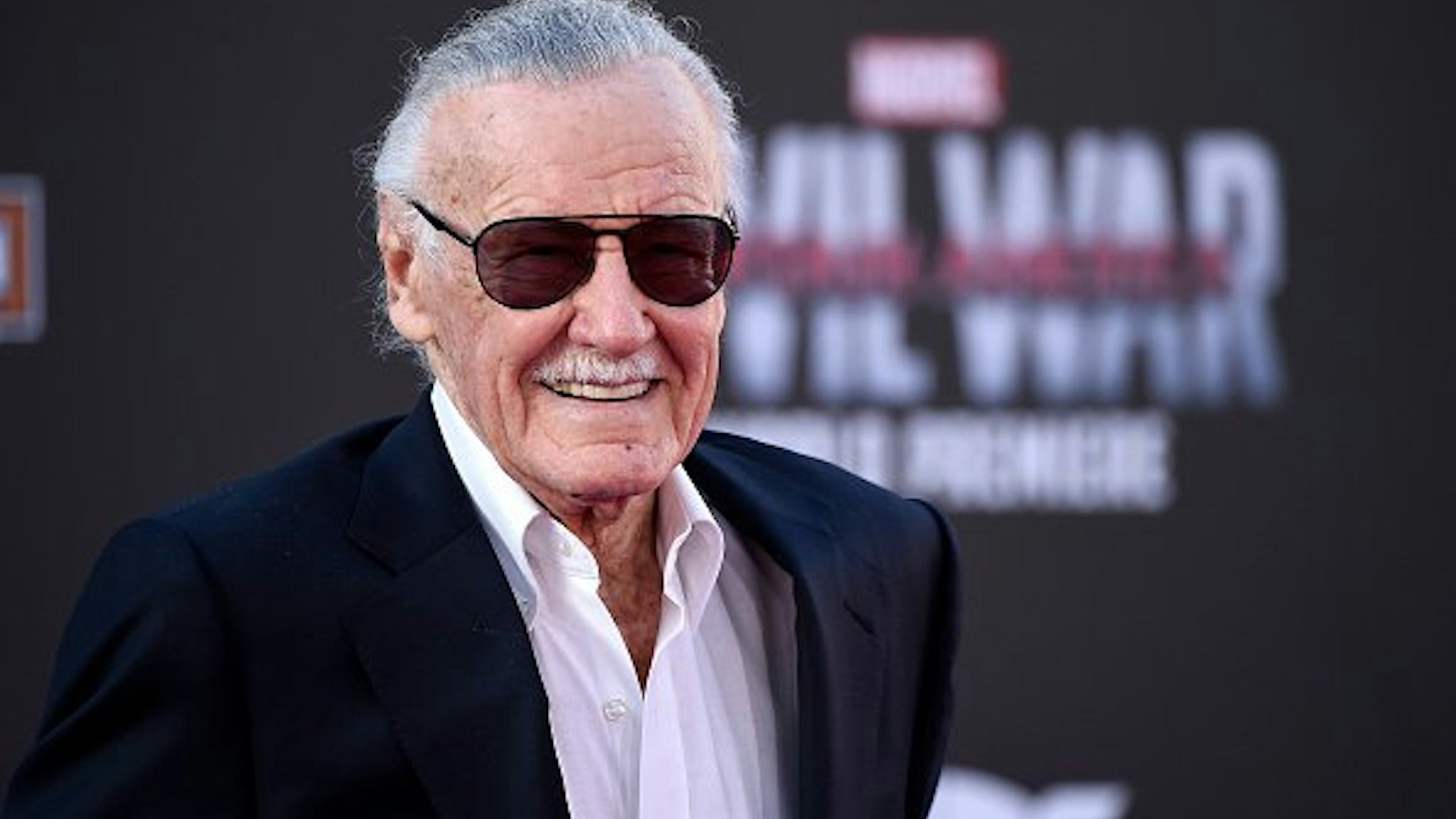 Stan Lee attends the premiere of Marvel's "Captain America: Civil War" at Dolby Theatre on April 12, 2016 in Los Angeles, California.
