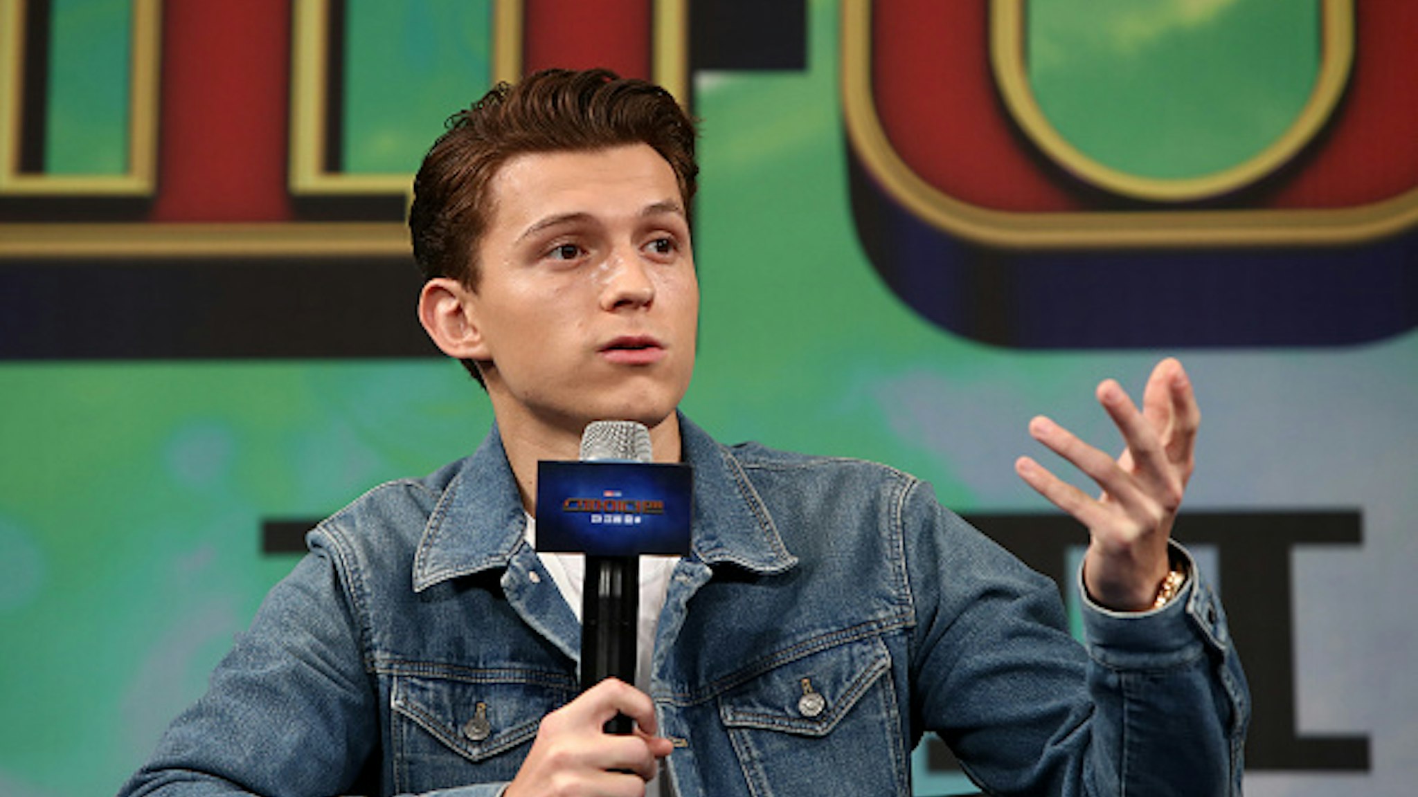SEOUL, SOUTH KOREA - JULY 01: Actor Tom Holland attends the press conference for 'Spider-Man: Far From Home' South Korea Premiere on July 01, 2019 in Seoul, South Korea.