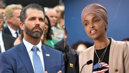 Donald Trump Jr. And Congresswoman Ihlan Omar Donald Trump Jr.; Ilhan Omar
