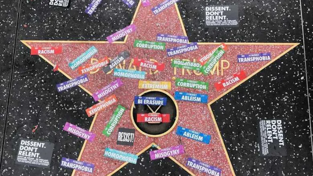 Gay Pride Activists Vandalize Trump Star On Hollywood Walk Of Fame
