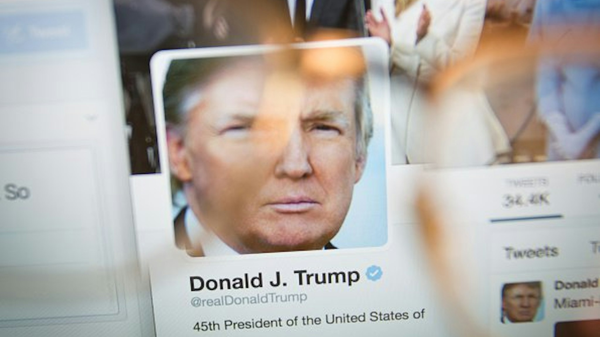 Fake Donald Trump tweets are seen in a Twitter timeline on 27 Friday, 2017. In China a site that generates fake tweets that look as if they were generated by US president Donald Trump are geing used to mock the president.