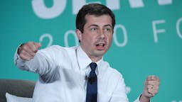 Pete Buttigieg. Democratic presidential candidate and South Bend, Indiana Mayor Pete Buttigieg speaks during the 2020 Public Service Forum hosted by the American Federation of State, County and Municipal Employees (AFSCME) at UNLV on August 3, 2019 in Las Vegas, Nevada.