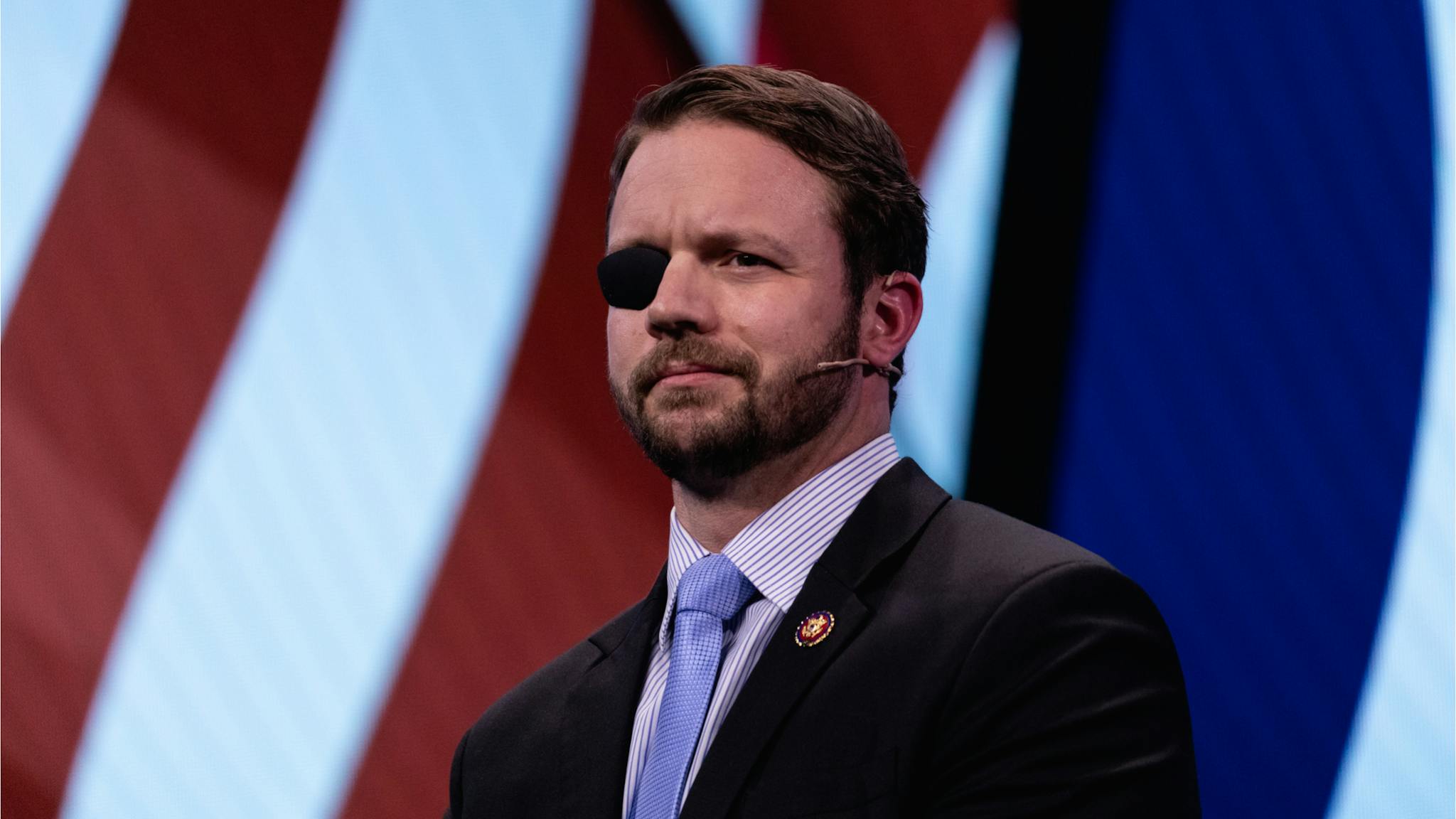 Dan Crenshaw. Rep. Dan Crenshaw (R-TX), speaks at the 2019 American Israel Public Affairs Committee (AIPAC) Policy Conference, at the Walter E. Washington Convention Center in Washington, D.C., on Monday, March 25, 2019.