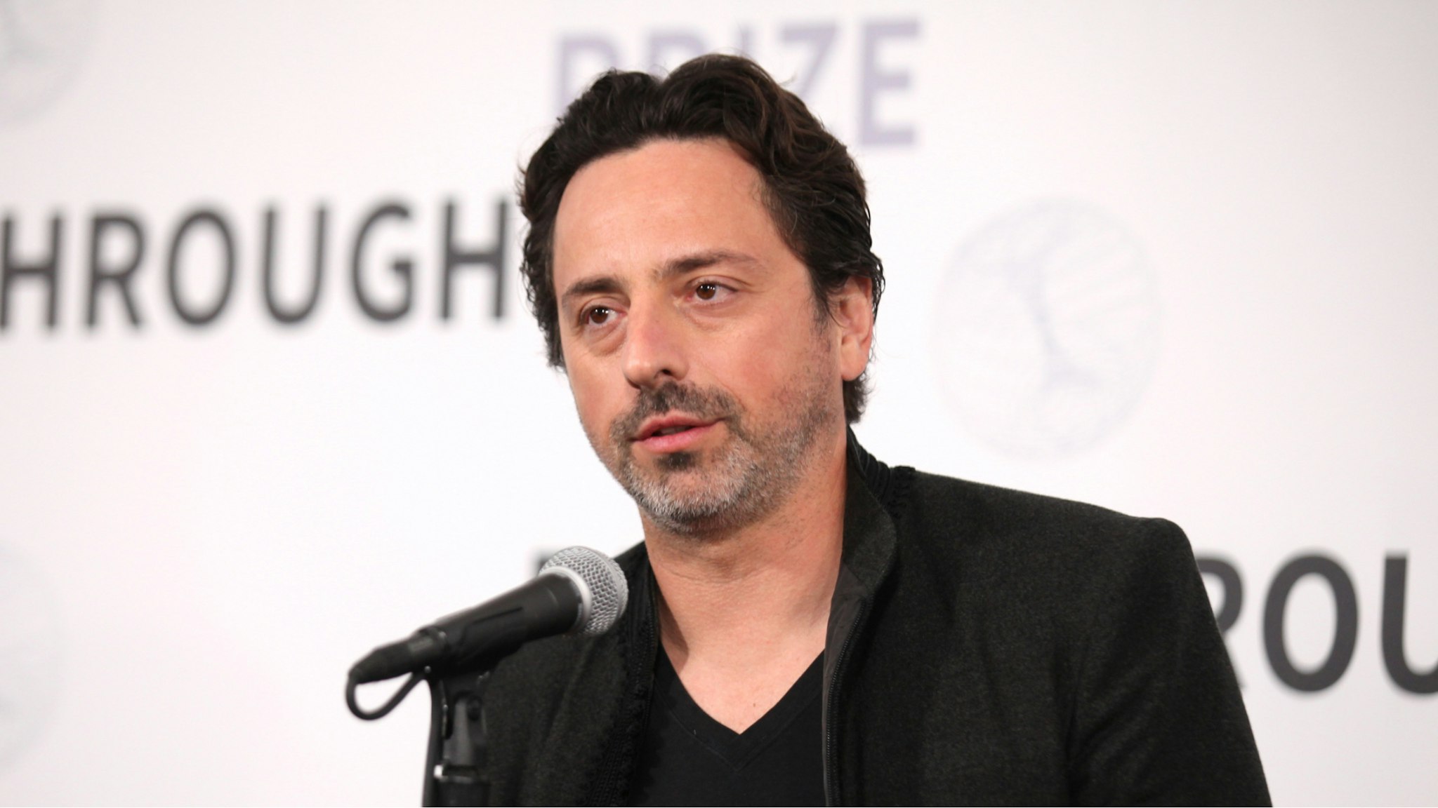 Sergey Brin attends the 2019 Breakthrough Prize at NASA Ames Research Center on November 4, 2018 in Mountain View, California.