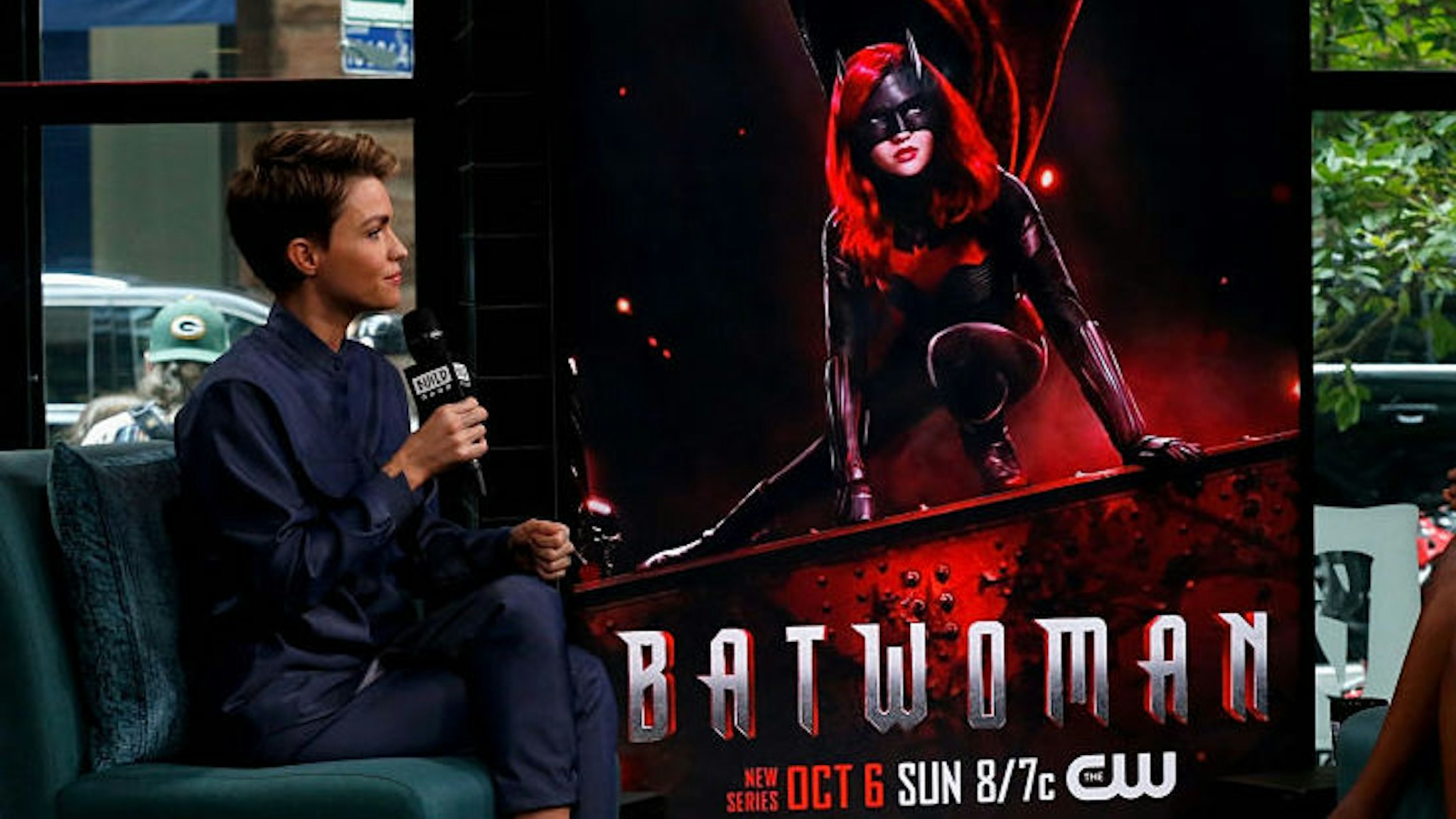 Ruby Rose (L) attends the Build Series to discuss 'Batwoman' at Build Studio on September 30, 2019 in New York City. (Photo by Dominik Bindl/Getty Images)