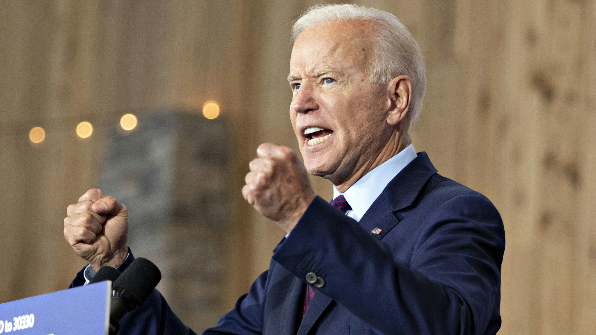 Former U.S. Vice President Joe Biden, 2020 Democratic presidential candidate, speaks during a campaign event in Burlington, Iowa, U.S., on Wednesday, Aug. 7, 2019. President Donald Trump has encouraged white supremacy to come out of the shadows, Biden said, adding that there's very little that distances Trumps rhetoric from the anti-immigrant screeds of mass shooters like the suspect in the recent attack in El Paso, Texas.