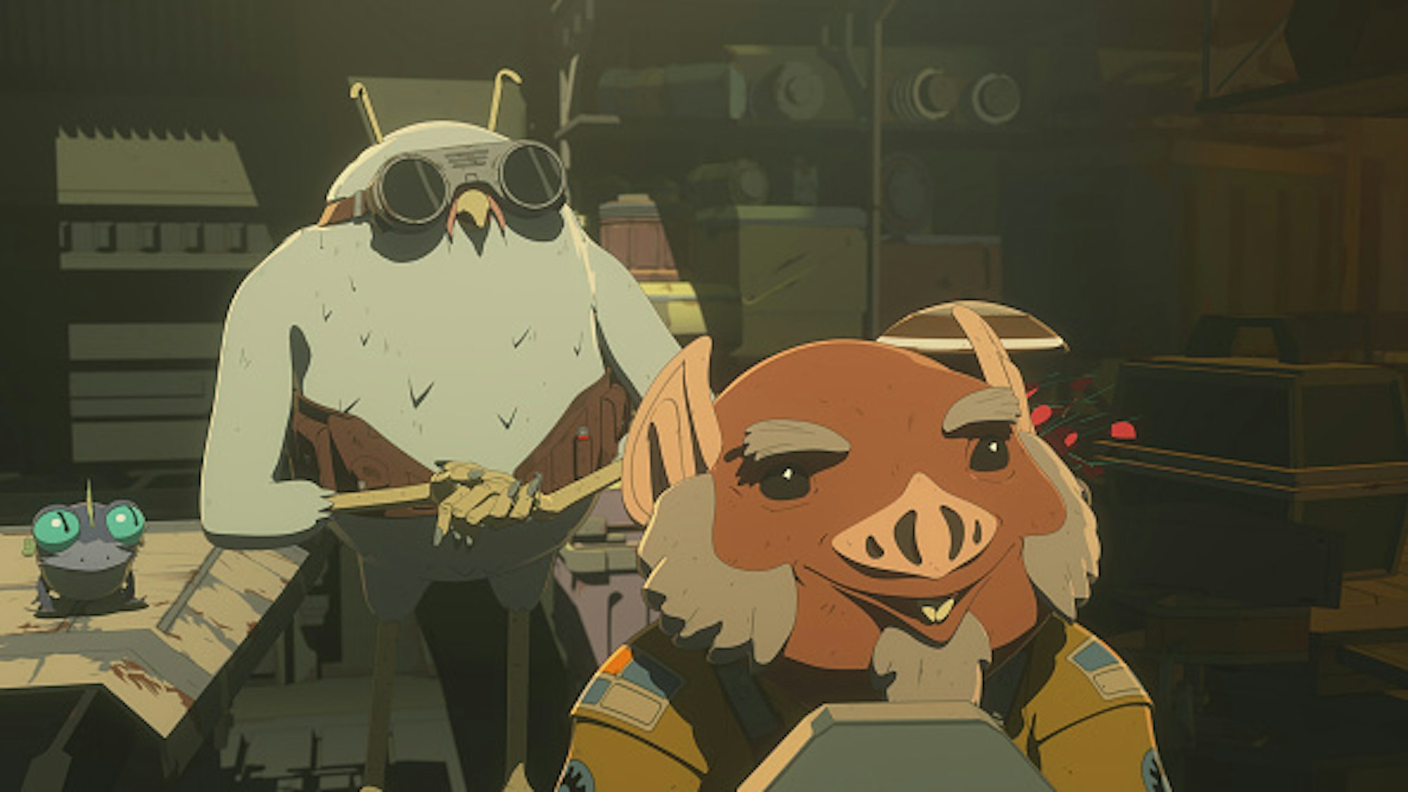 STAR WARS RESISTANCE - "Dangerous Business" - In exchange for parts, Kaz minds acquisitions for Flix and Orka and comes into conflict with a shady alien customer in league with the First Order. This episode of "Star Wars Resistance" airs Sunday, Jan. 20 (10:00 - 10:30 P.M. EST) on Disney Channel.