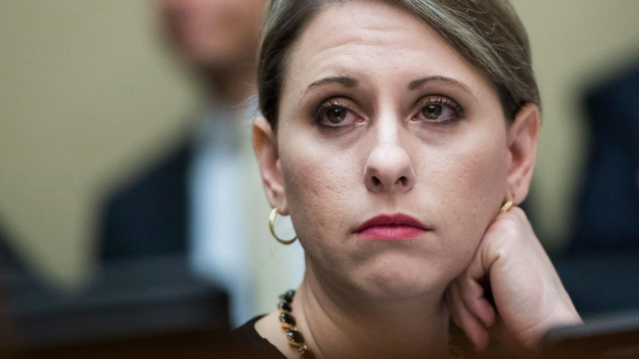 Rep. Katie Hill, D-Calif., is seen during a House Oversight and Reform Committee hearing in Rayburn Building to discuss preparations for the 2020 Census and citizenship questions on Thursday March 14, 2019.