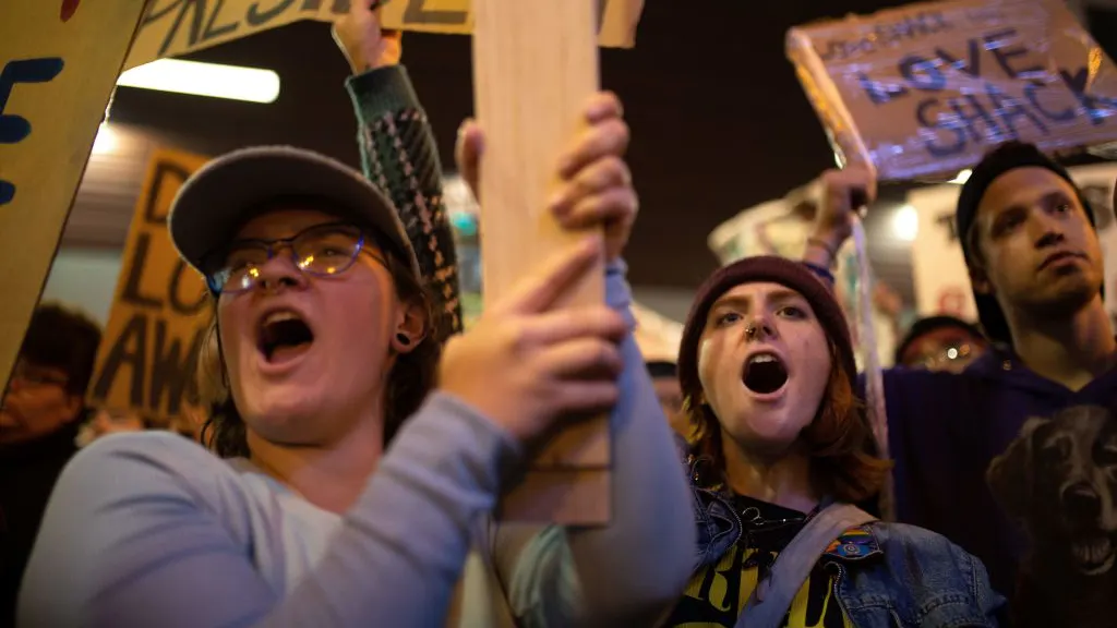 WATCH: Female Trump Supporter Sucker-Punched By Left-Wing Protester