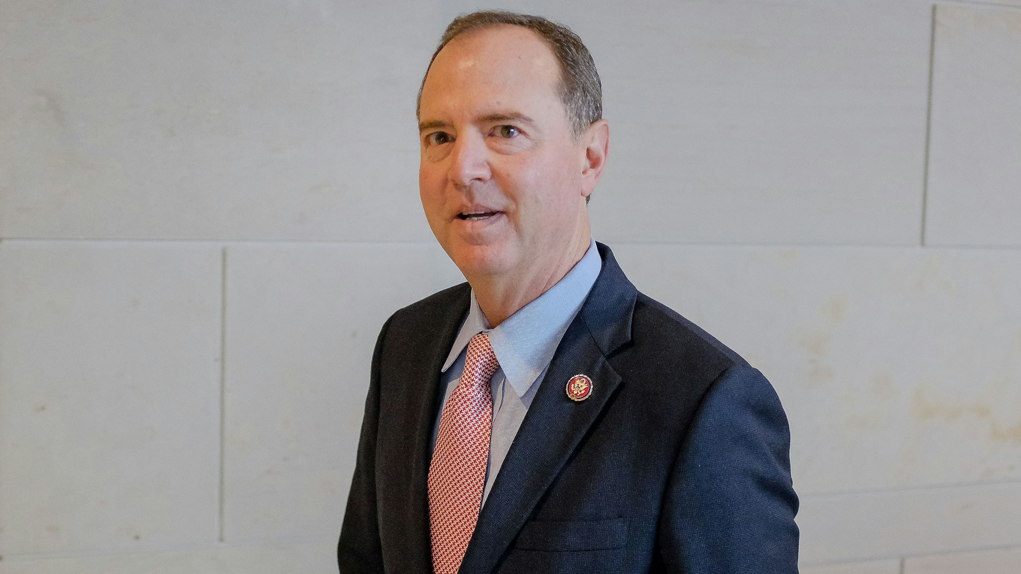Representative Adam Schiff, a Democrat from California and chairman of the House Intelligence Committee, arrives on Capitol Hill in Washington, D.C., U.S., on Friday, Oct. 11, 2019. Marie Yovanovitch, the former U.S. ambassador to Ukraine, arrived to give a private deposition to three House committees leading the impeachment inquiry.