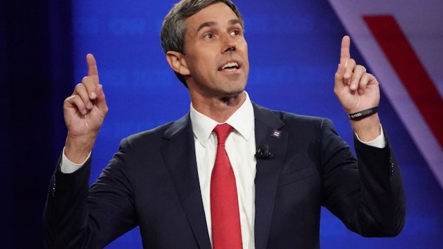 LOS ANGELES, CALIFORNIA - OCTOBER 10: Democratic presidential candidate former U.S. Rep. Beto O'Rourke (D-TX) speaks at the Human Rights Campaign Foundation and CNN presidential town hall focused on LGBTQ issues on October 10, 2019 in Los Angeles, California. It is the first Presidential event broadcast on a major news network focused on LGBTQ issues.