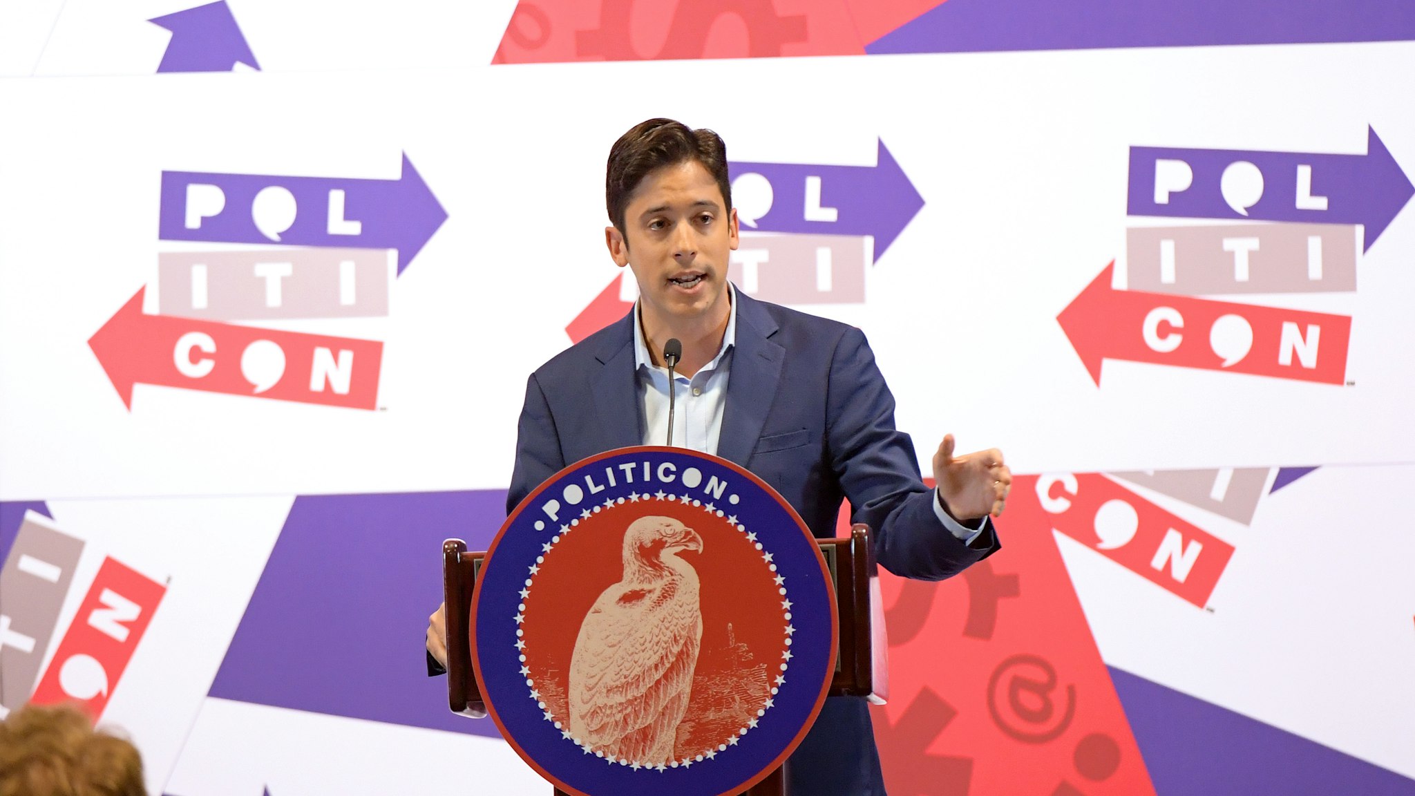 Michael Knowles speaks onstage during day 2 of Politicon 2019 at Music City Center on October 27, 2019 in Nashville, Tennessee. (Photo by Jason Kempin/Getty Images for Politicon )