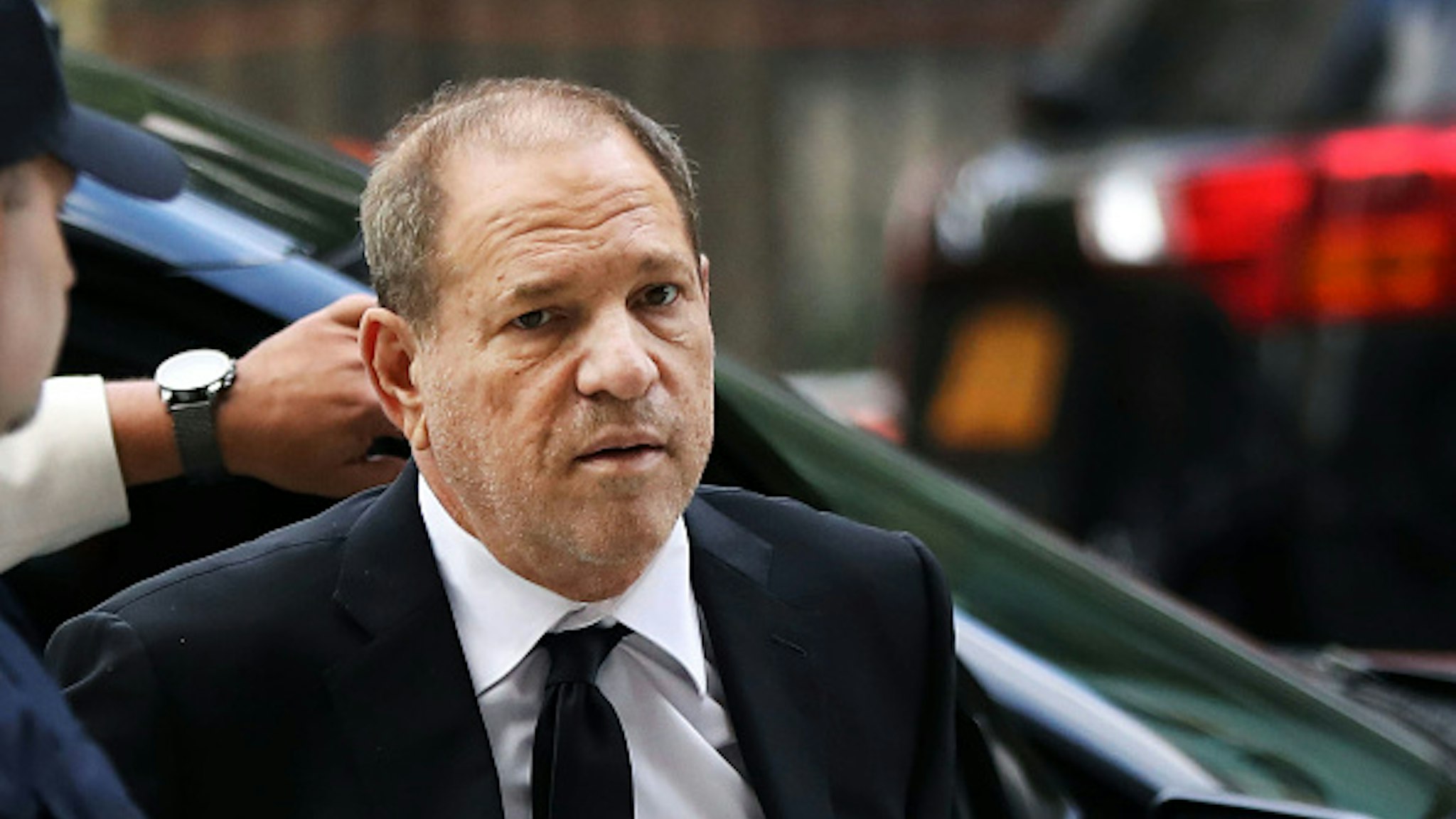NEW YORK, NEW YORK - AUGUST 26: Harvey Weinstein arrives to court for arraignment over a new indictment for sexual assault on August 26, 2019 in New York City. The new charges against the movie mogul are from an indictment involving the actor Annabella Sciorra. Weinstein has already been charged with a host of other sexual assault charges and with the trial due to start in three weeks prosecutors are likely to request to add Sciorra’s testimony to be included rather than add an additional charge.