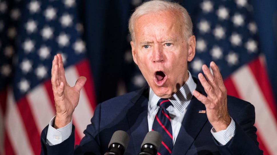 Presidential Candidate Joe Biden Campaigns In New Hampshire Democratic presidential candidate, former Vice President Joe Biden speaks during a campaign event on October 9, 2019 in Rochester, New Hampshire. For the first time, Biden has publicly called for President Trump to be impeached. (Photo by Scott Eisen/Getty Images)